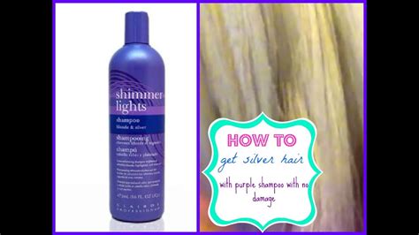 Red algae extract ramps up moisture. How to get silver hair with purple shampoo - YouTube