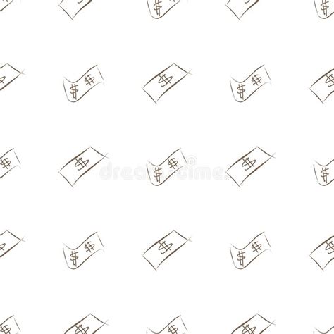 Seamless Money Or Cash Illustrations Background Abstract Hand Drawn