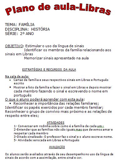 Plano De Aula Folclore Em Libras Planos De Aula Aulas Planos De Hot