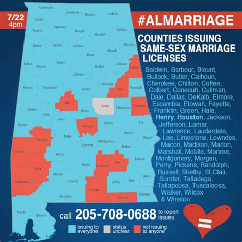 Alabama 13 Counties Are Still Refusing To Issue Same Sex Couples