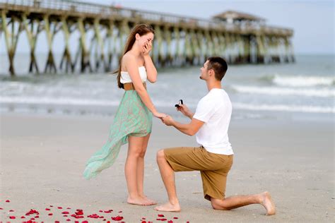 Emotional Marriage Proposal For A Young Couple In Myrtle Beach