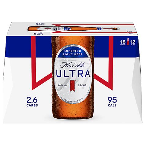 Michelob Ultra 18 Pack Superior Light Beer 18 Ea Lagers Superlo Foods