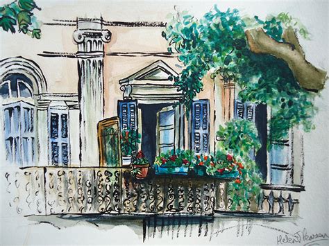 Great savings & free delivery / collection on many items. French Balcony Painting by Helen J Pearson