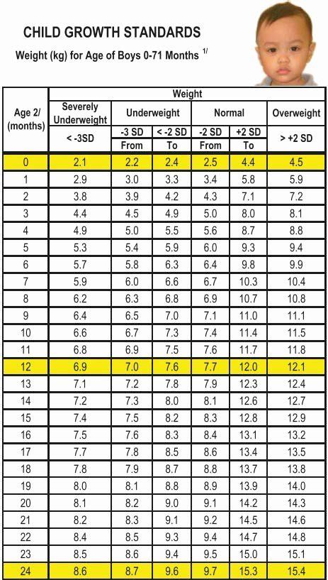 Who Child Height And Weight Chart