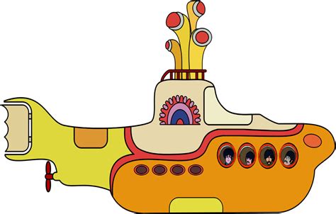Download Transparent Yellow Submarine Clipart Beatles Yellow