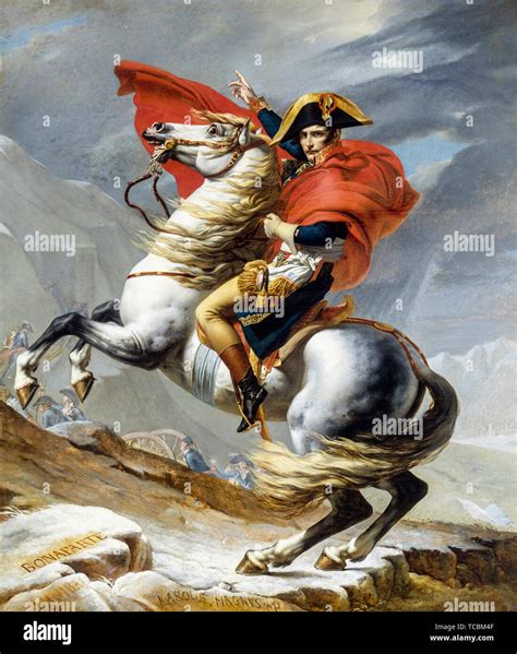 Napoleon Crossing The Alps Hi Res Stock Photography And Images Alamy