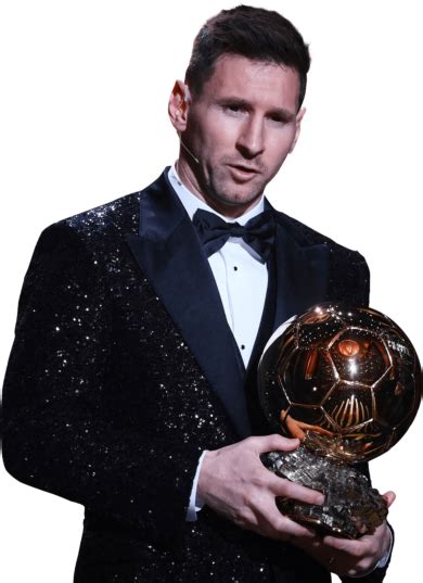 Lionel Messi Ballon Dor 2021 Football Render Footyrenders