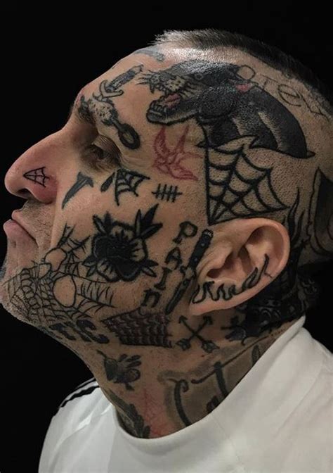50 terrifying face tattoos that will make you think twice