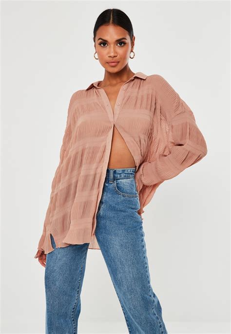 tan-sheer-crinkle-extreme-oversized-shirt-missguided