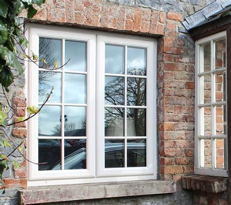 French Pvc Window In Cream With Georgian Bars For That Period Look