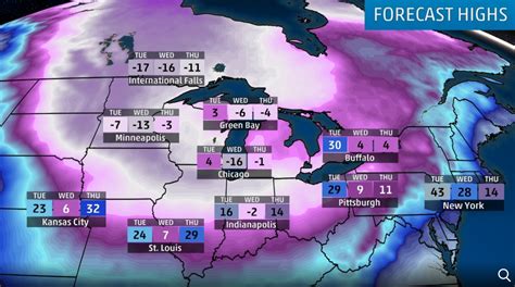Extreme Cold For Midwest And Northeast Snow For The Deep South This