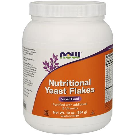 Now Supplements Nutritional Yeast Flakes Fortified With Additional B