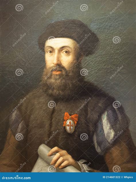 Ferdinand Magellan Portrait Portuguese Explorer Leader Of Spanish