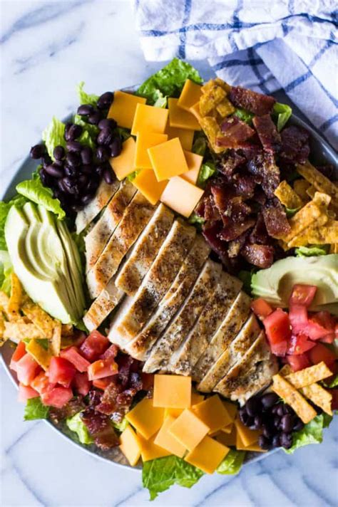 Southwest Grilled Chicken Salad With Candied Bacon House