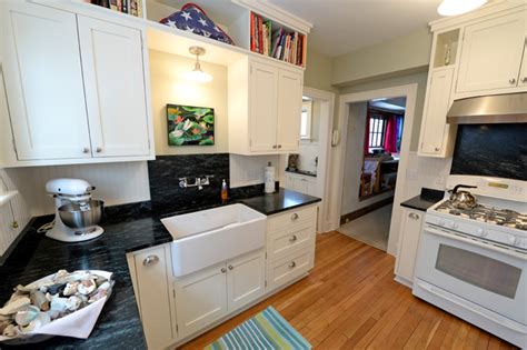 With some elbow grease and a lucky craigslist find, eva and her. Kitchen renovation in small 1930s Colonial - Farmhouse ...