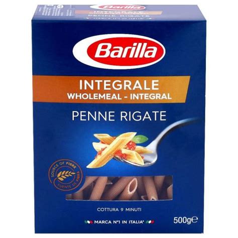 Barilla Integrale Whole Wheat Rigate Penne Pasta 500 G Jiomart