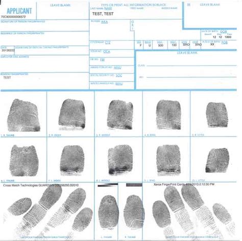 Fbi Ink Fingerprinting