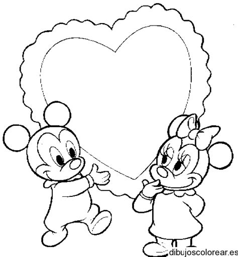 Triazs Disney Mickey Mouse Dibujos De San Valentin Para Colorear My