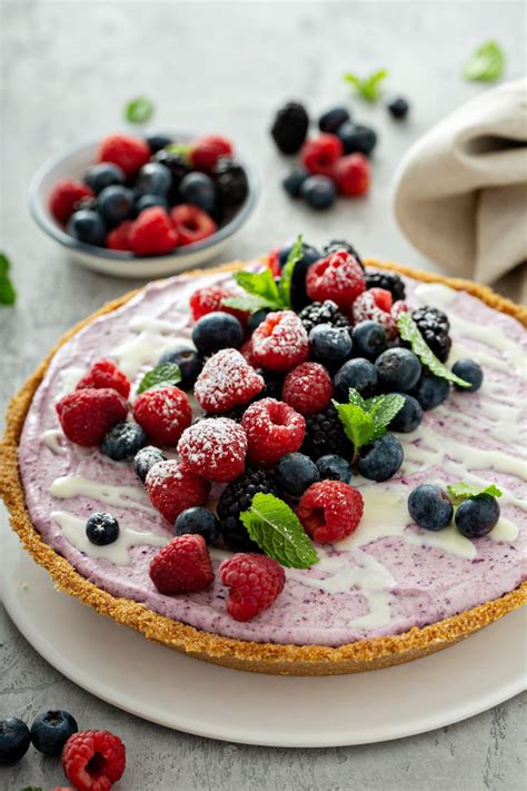 The Rich Smoothness Of This No Bake White Chocolate Berry Pie Makes It