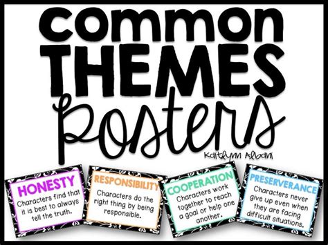 Reading Posters Common Themes Found In Childrens Literature