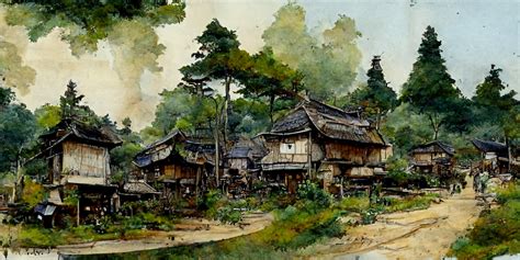 Artstation Japanese Village