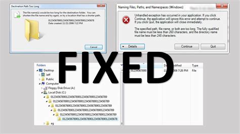 The Filename Would Be Too Long For The Destination Folder Windows 10