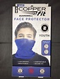 Copper Fit Guardwell Face Protector Youth Mask Blue New. Ages 6+ | eBay