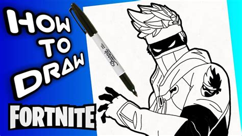 How To Draw Ninja Fortnite Logo Img Klutz