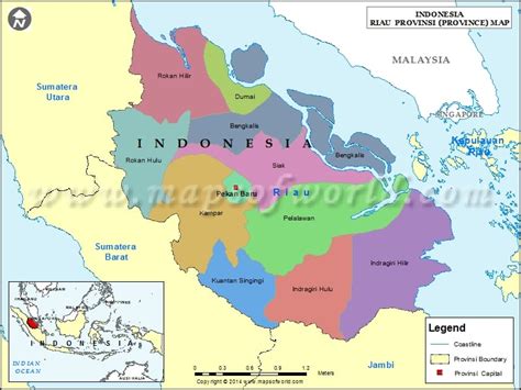Riau Map Map Of Riau Province Indonesia
