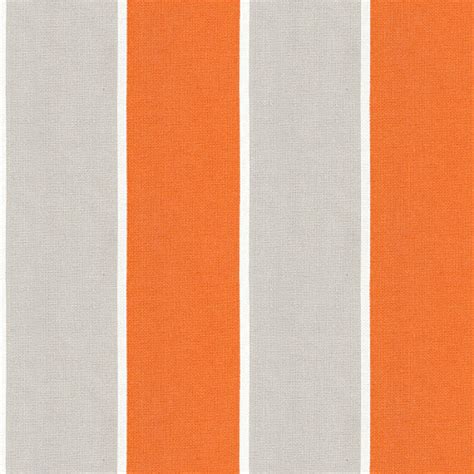 Orange And Grey Awning Stripe Outdoor Fabric Modern Outdoor Fabric