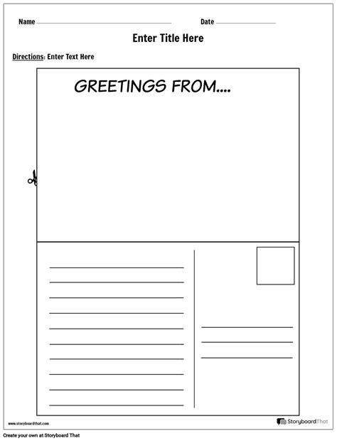 Postcard Template For Kids Great Professional Template