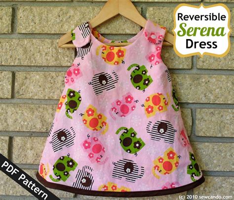 Sew Can Do Reversible Serena Baby Dress Pdf Pattern Etsy Toddler