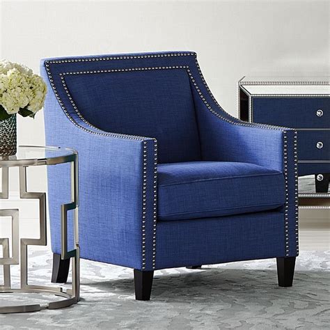 Fabric aquarius vico (blue) seat suitable for commercial and domestic use. Flynn Navy Blue Upholstered Armchair - #4W442 | Lamps Plus ...