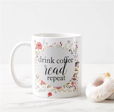 bookish coffee lover mug