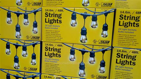 Feit 48 Ft Outdoor String Lights Costco Weekender