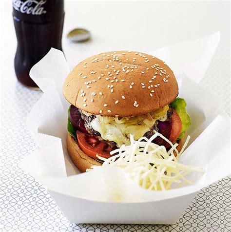 Classic Beef Burgers With Shoestring Fries Gourmet Traveller