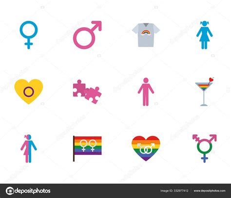 isolated lgtbi icon set vector design stock vector image by ©grgroupstock 332977412