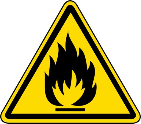Flammable Symbol Label By J6543