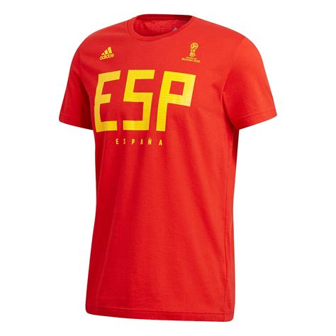 Camiseta Adidas España Mms 2017 2018 Red Tienda De Fútbol Fútbol Emotion