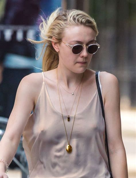 Dakota Fanning Flashes Exposing Out And About In Soho Nyc On Rd Sept