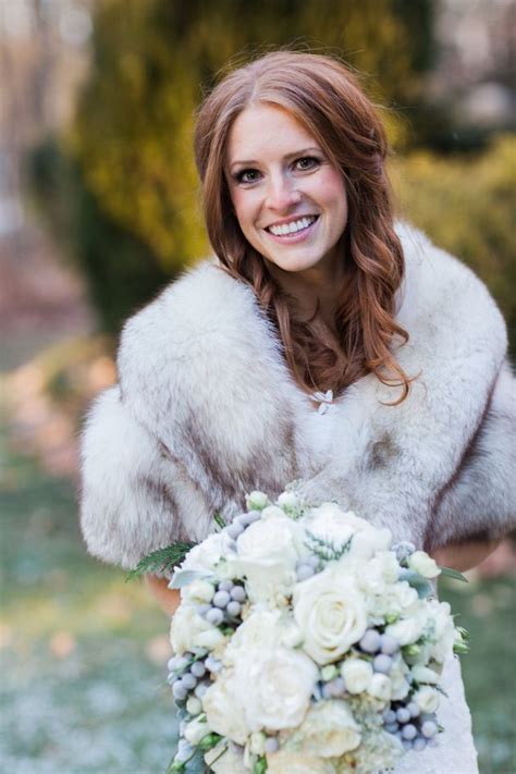 Bride With A Fur Cover Up Glamorous Winter Wedding The Jon Hartman