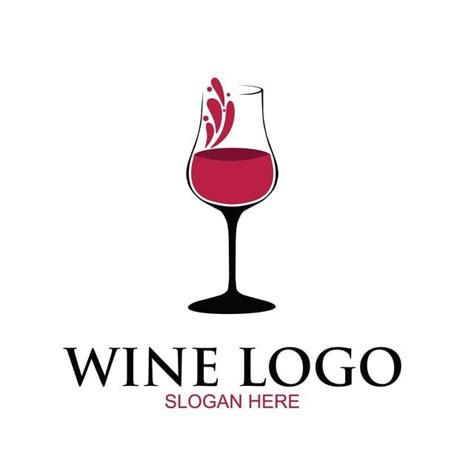 Wine Logo Design Template Wine Glass Border Design Wine Bar Logo Template Vector Illustration Of