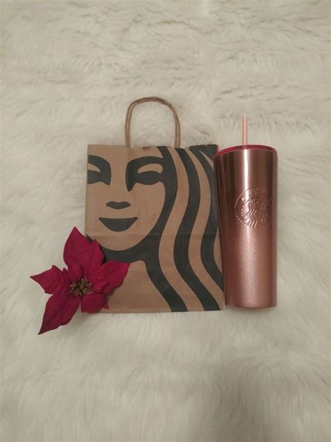 Starbucks Rose Gold Tumbler 2019 Holiday All My Tumblers Come With A