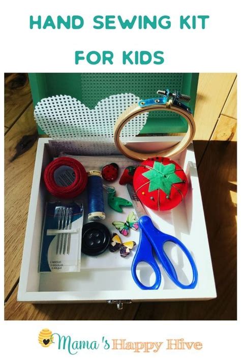 Simple Diy Hand Sewing Kit For Kids With A List Of Materials Kids