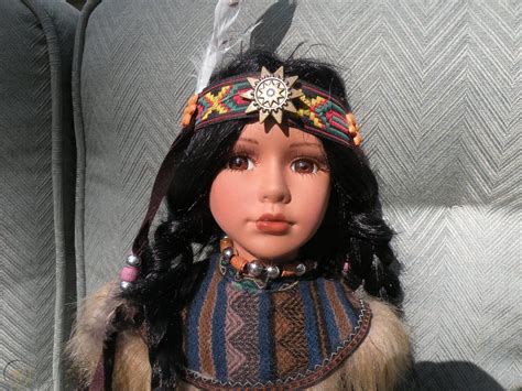 indian girl porcelain cathay collection 5000 doll limited edit native american 1735747093