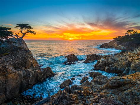 Pebble Beach Lone Cypress Tree Sunset Fine Art Landscape N Flickr