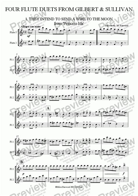 Four Duets From Gilbert And Sullivan Download Sheet Music Pdf File