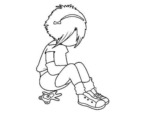 Emo Girl Coloring Page