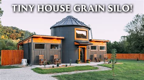 Unique Tiny House Grain Silo Conversion Full Tour YouTube