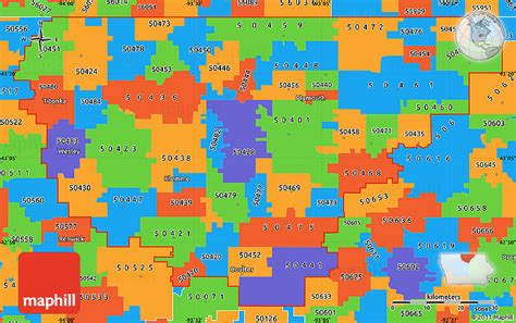 Political Simple Map Of Zip Codes Starting With 504